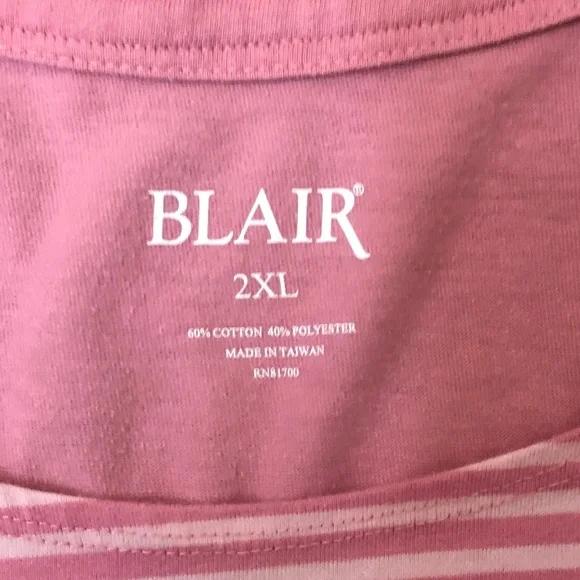 2 BLAIR Summer Tops size 2XL, very good condition, dusty pink, lime green - Picture 7 of 12